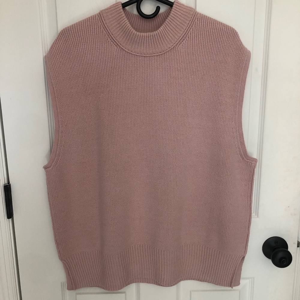 Free People oversized sleeveless sweater tunic